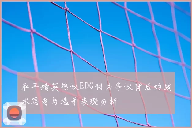 和平精英热议EDG耐力争议背后的战术思考与选手表现分析